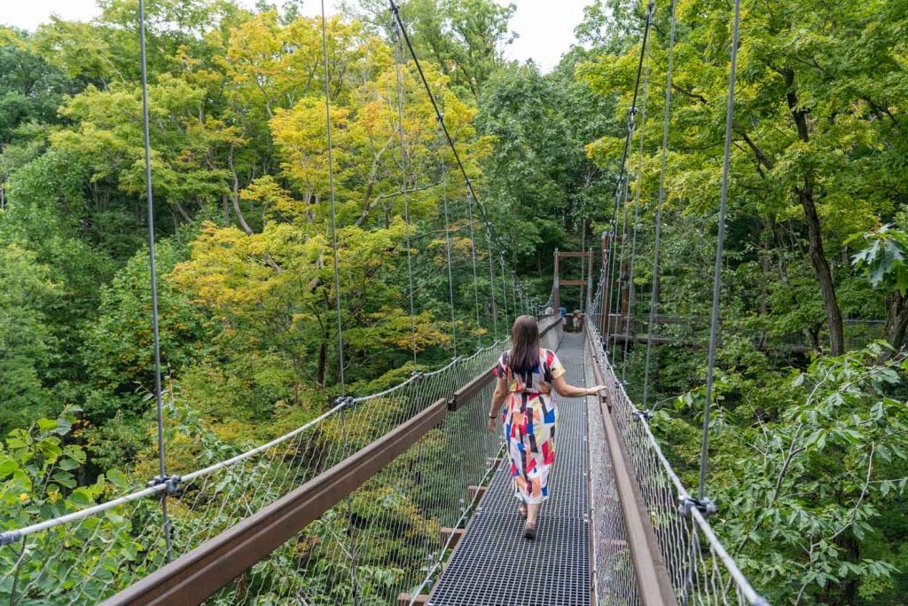 Canopy Walk en Holden Arboretum