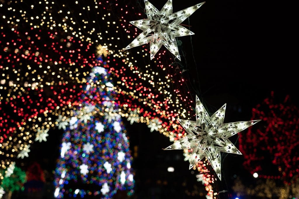 Luces navideñas en Cleveland