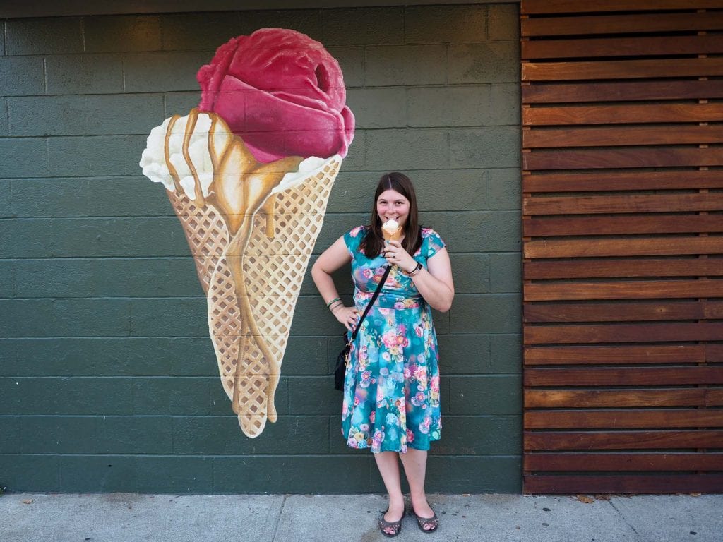 Mural de helados Mason's Creamery
