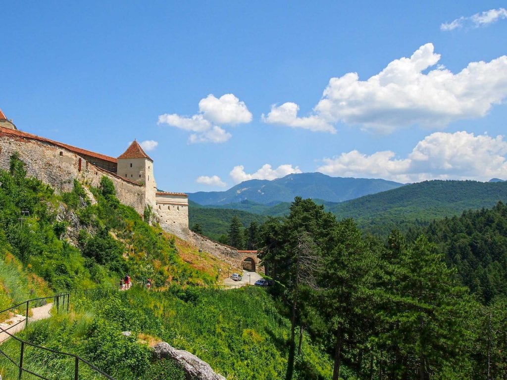 Fortaleza de Rasnov en Rumania