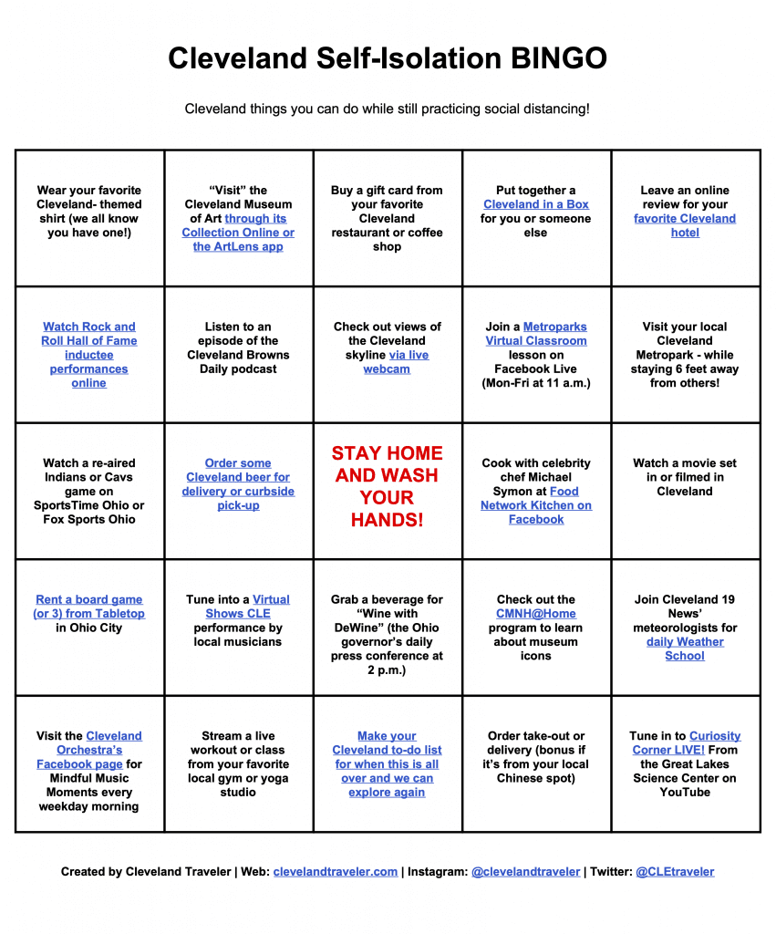 Bingo de aislamiento de Cleveland