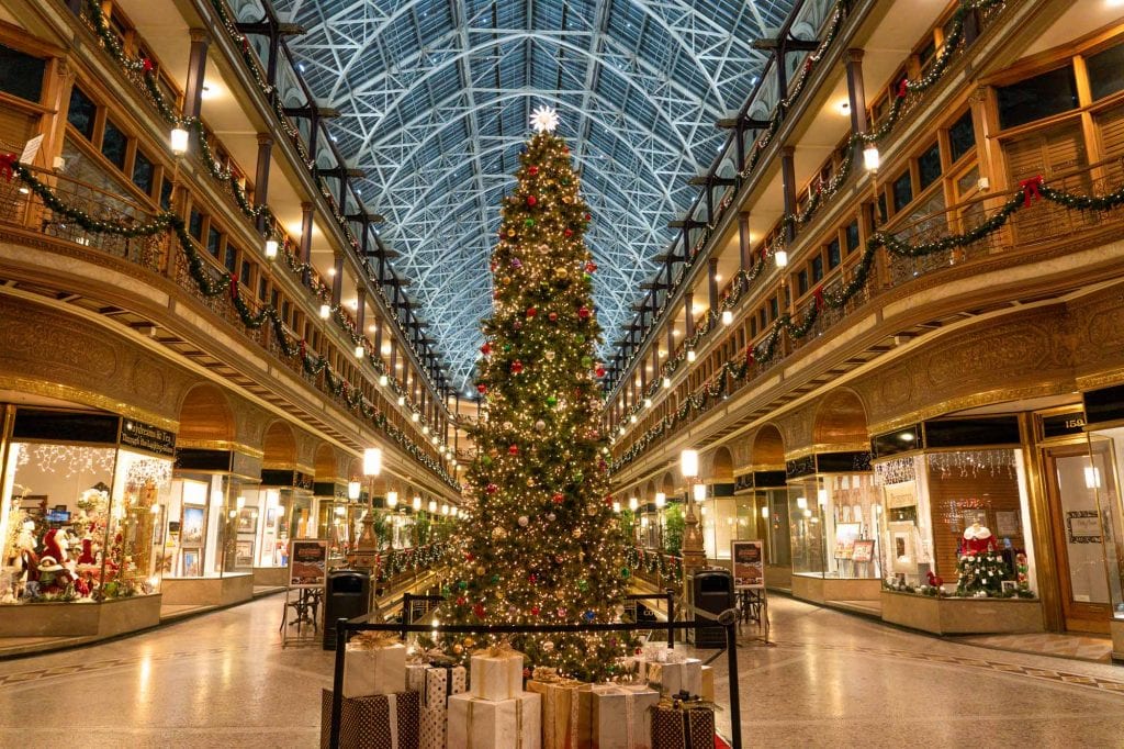 El árbol de navidad de la arcada