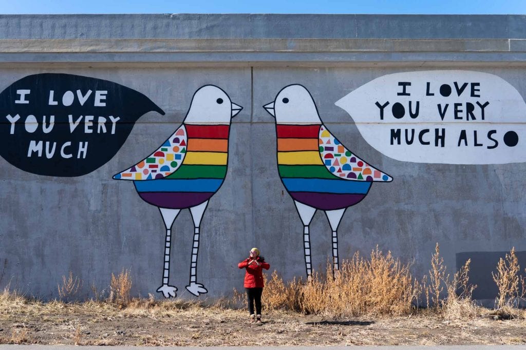 Mural Love Doves en Cleveland
