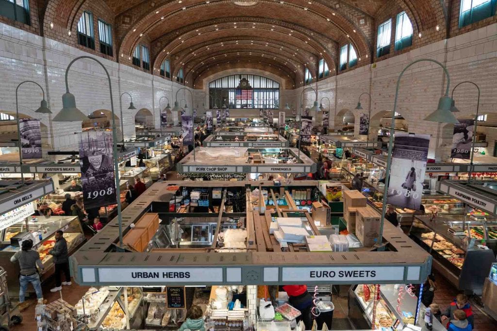 Mercado del lado oeste en Cleveland