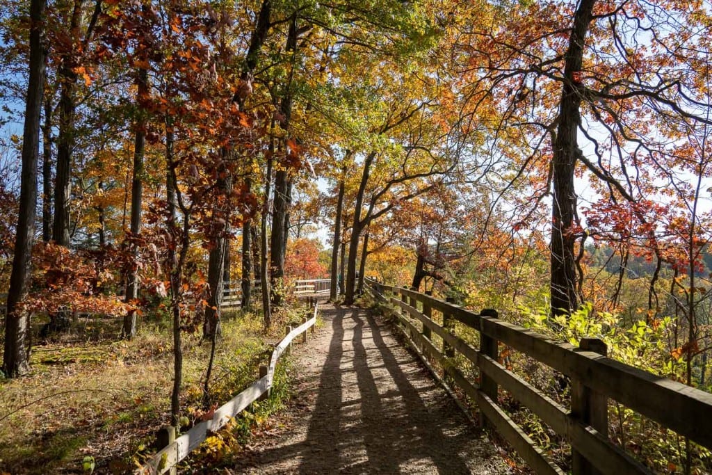 Sendero Fort Hill Loop en otoño