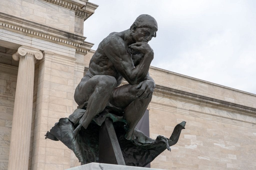 El pensador en el Museo de Arte de Cleveland