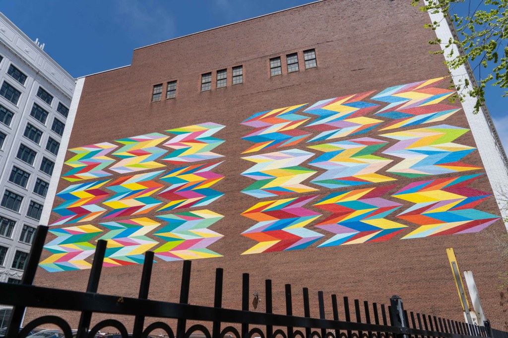 Mural de la constelación en el centro de Cleveland