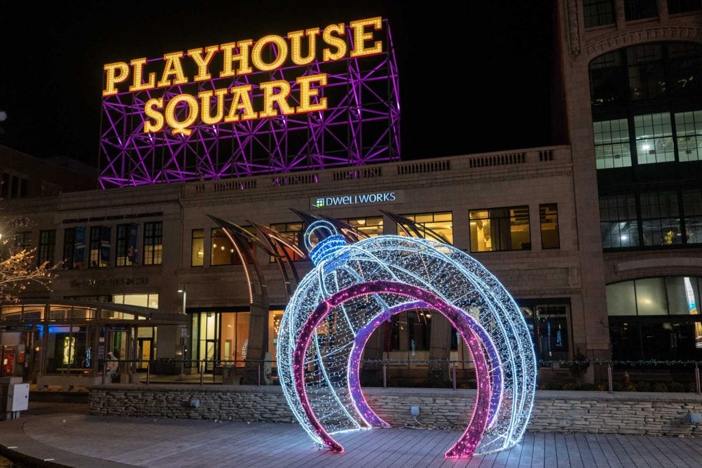 Bombilla de Navidad Playhouse Square