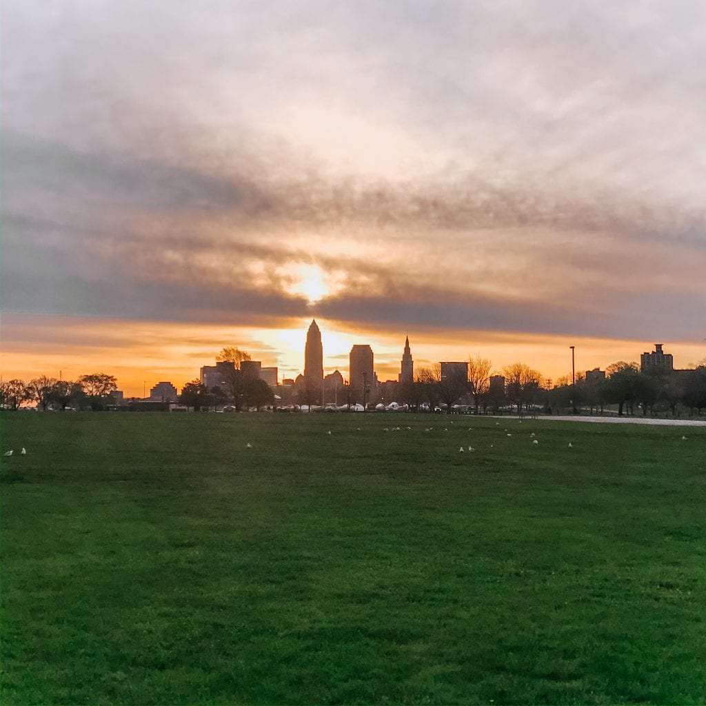 Amanecer en el parque Edgewater