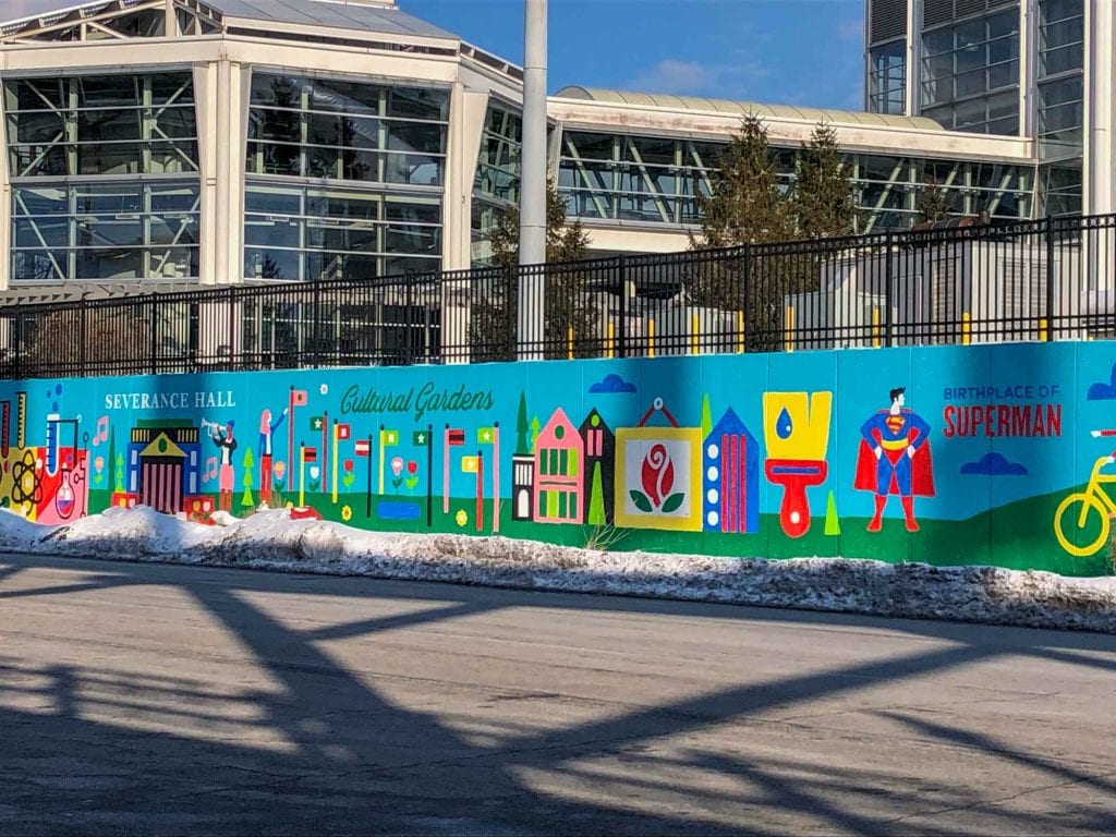 Mural del aeropuerto de Cleveland