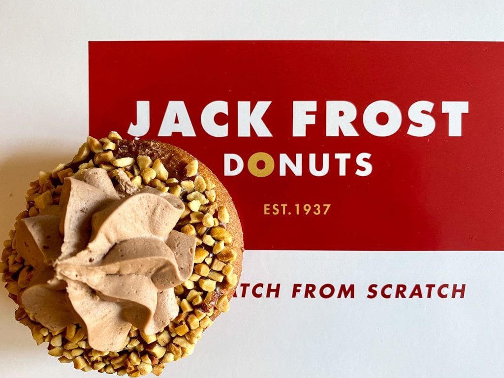 Donut en una caja de Jack Frost